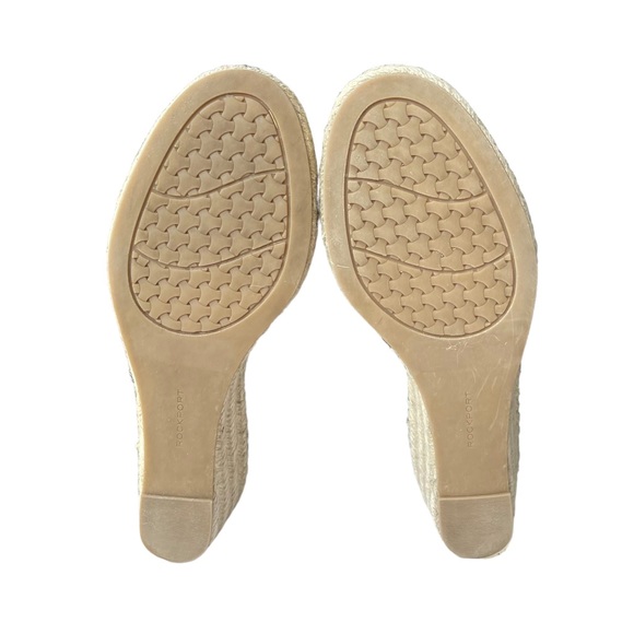 Rockport Aztec print black and tan lace up wedges womens shoes size 8 - Picture 8 of 14